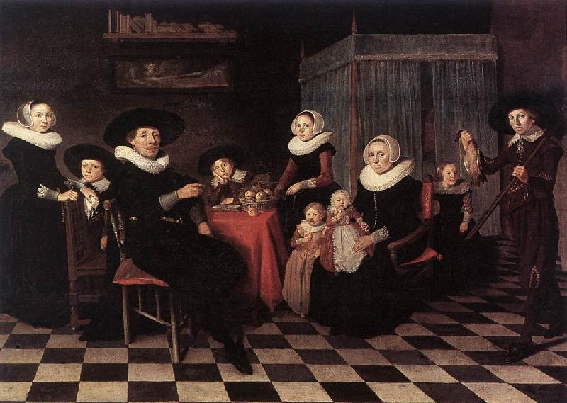 PALAMEDESZ, Antonie Family Portrait ga Sweden oil painting art